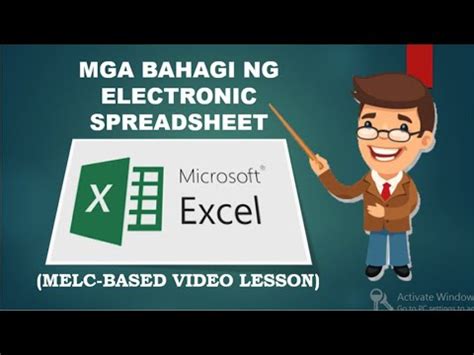 bahagi ng electronic spreadsheet|EPP 4 .
